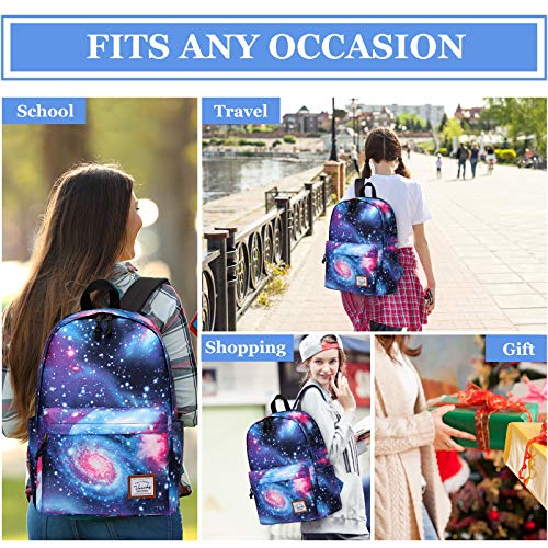 VASCHY Mochila Mujer, Mochilas Escolares Juveniles Casual Mochila para Portatil 14 Pulgadas Mochila Universidad Impermeable Mochila Instituto Mochilas Chicas Elegante Trabajo