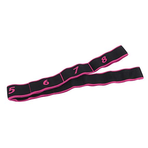 Vbest life Bandas de Yoga, Fitness Bandas elásticas Cinturón de Resistencia Yoga Sling Ejercicio Accesorio Yoga Shaping Fitness para Entrenamiento Ejercicio(Rosa roja)