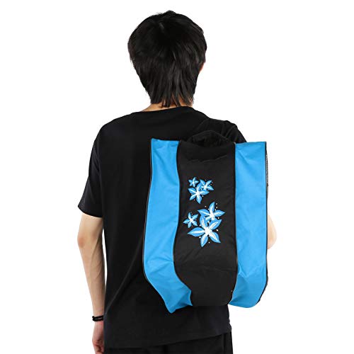 Vbest life Bolsa para Patines, Mochila de Nailon para Patines en línea de 3 Capas para niños y Adultos(Azul)