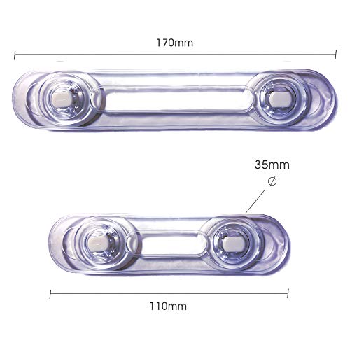 VegMai®[8 Unidades] Cerraduras Transparentes De Seguridad Para Bebes, Bloqueo Con Adhesivo, Cierres Para Armarios, Cajones, WC, Cocinas, Puertas, Ventanas, Neveras [Pestillos Transparentes]