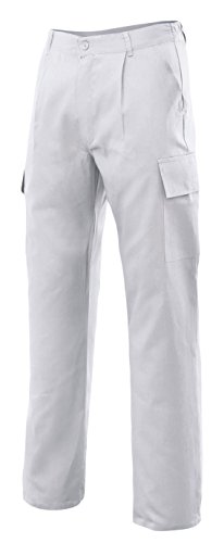 Velilla 31601 Pantalón Multibolsillos, Blanco, 46