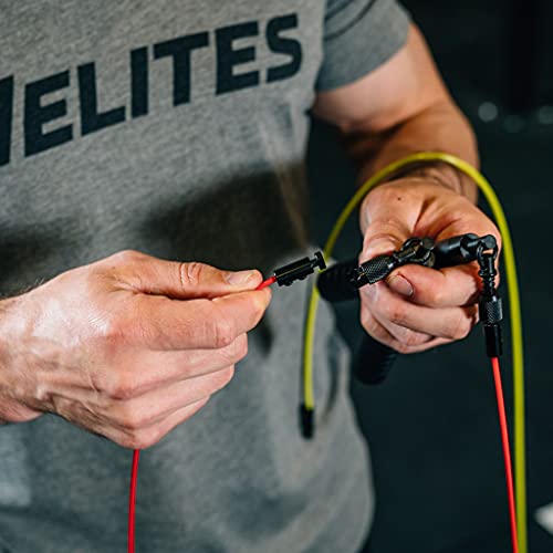 Velites Cable para comba de saltar Earth 2.0 de Crosstraining, MMA, Fitness y Boxeo (Velocidad 2,5 mm Rojo)