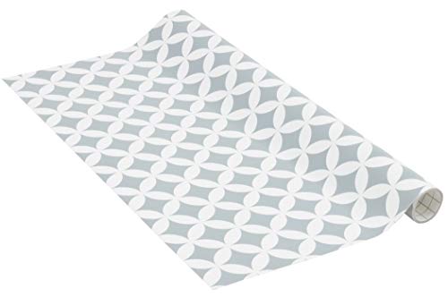 Venilia KF Basic Monica grey 45cmx1,5m adhesiva decorativa, muebles, papel pintado, lámina autoadhesiva, PVC, sin ftalatos, 1,5m, 54767, 45 cm x 1,5 m