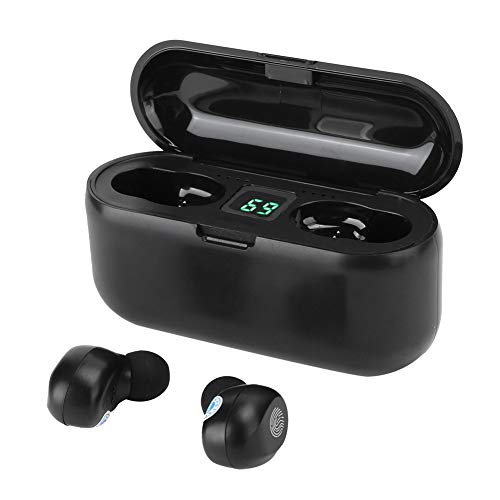 【Venta del día de la Madre】 AMONIDA Auriculares con subwoofer Mini Surge, Auriculares inalámbricos Verdaderos con Sonido HiFi, para Entrenamientos Deportivos, Correr, Gimnasio, Trabajo, hogar