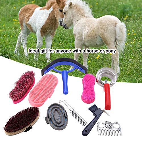 Venta Loca Cepillo para Caballos, 10 Piezas para Mantener Limpio y Hermoso Cepillo para el Cuidado del Caballo, Limpio para Cualquier Persona con un Caballo o un Pony