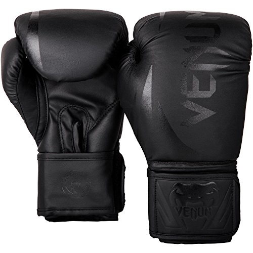 VENUM Challenger 2.0 Kids Guantes de Boxeo, Unisex-Youth, Negro/Negro, 8-Ounce