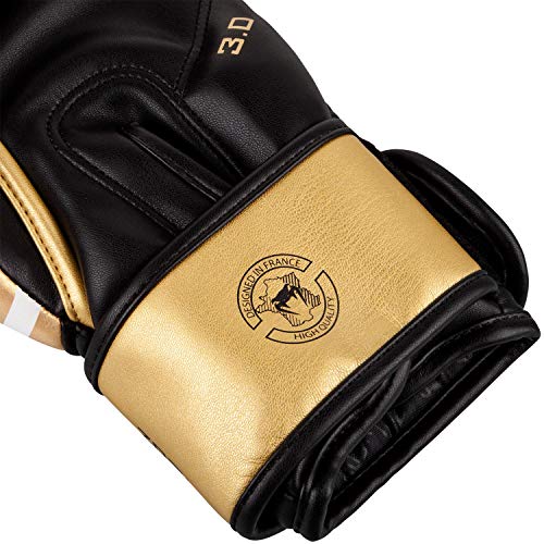 Venum Challenger 3.0 Guantes de Boxeo, Unisex Adulto, Blanco/Dorado, 16 Oz