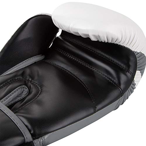 Venum Contender 2.0 Guantes de Boxeo, Unisex Adulto, Blanco/Gris-Negro, 12 Oz