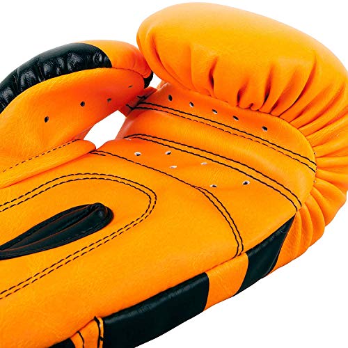 Venum Elite - Guantes de Boxeo Unisex para niño, neón y Naranja, FR: M (Talla del Fabricante: Mediana)