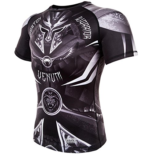 VENUM Gladiator 3.0 Rashguard de Mangas Cortas, Hombre, Negro, L