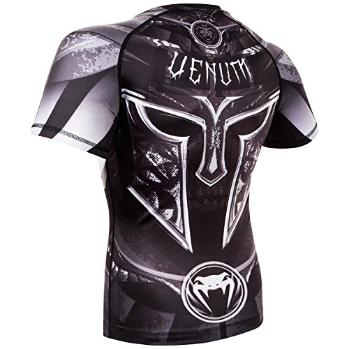 VENUM Gladiator 3.0 Rashguard de Mangas Cortas, Hombre, Negro, L