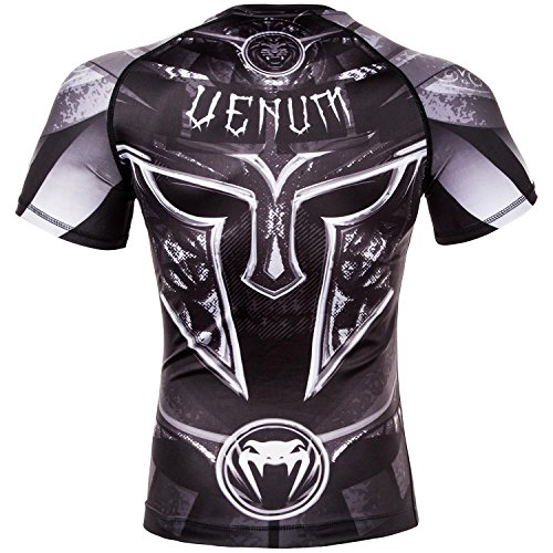 VENUM Gladiator 3.0 Rashguard de Mangas Cortas, Hombre, Negro, L