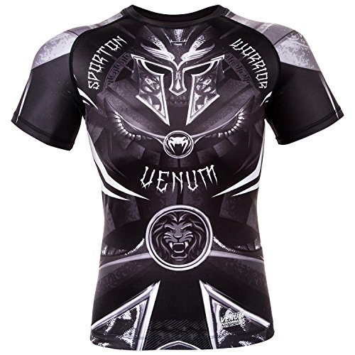 VENUM Gladiator 3.0 Rashguard de Mangas Cortas, Hombre, Negro, L