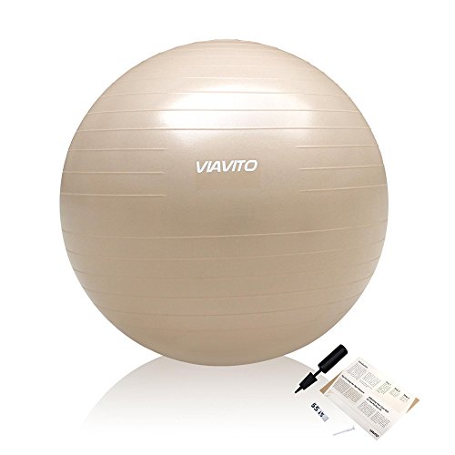 Viavito Studio - Pelota de Gimnasia (500 kg, 55 cm), Color champán