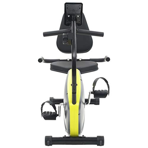 vidaXL Bicicleta Estática Reclinable Giratoria Máquina Fitness Entrenamiento