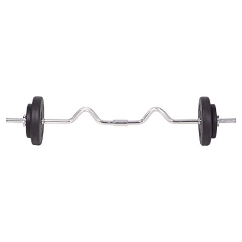 vidaXL Juego de Pesas 30kg Barra y Mancuernas Fitness Musculación Gimnasio Gym