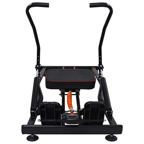 vidaXL Máquina de Remo Resistencia Hidráulica 4 Niveles Entrenador Cardio Equipos de Gimnasio Hogar Entrenamiento Casa Fitness Deporte