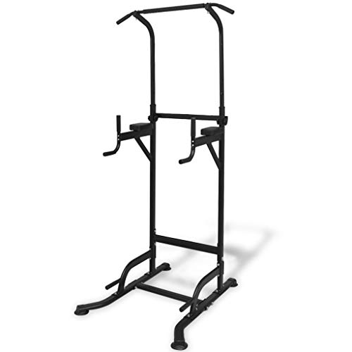 vidaXL Máquina Musculación Fitness Ajustable 182-235 cm Negro Banco Ejercicios