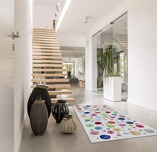 Vilber Gran Chef Dots Alfombra, Vinilo y PVC, Multicolor, 40 x 78 cm