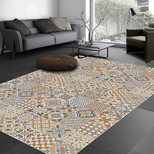 Vilber Toledo DU 04 40X78 Alfombra, Vinilo, Marron/Beige-04, 40 x 78 x 0.22 cm