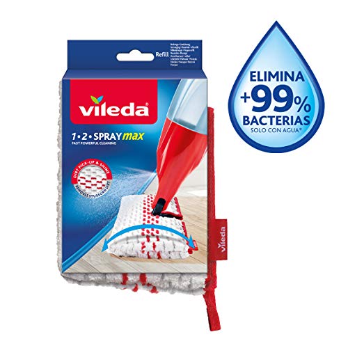 Vileda 1-2 Spray Max - Recambio Mopa, Blanco (152927)