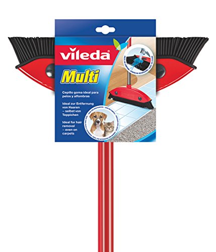 Vileda Set Súper Cepillo Goma y Palo telescópico, 1