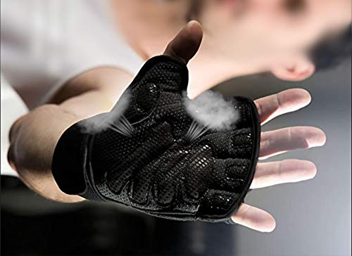 Vintree Guantes de Crossfit para Gimnasio Guantes de Entrenamiento para Hombre y Mujer Guantes de Entrenamiento Abiertos Crossfit Culturismo calistenia Levantamiento de Potencia (7 a 8 Pulgadas)