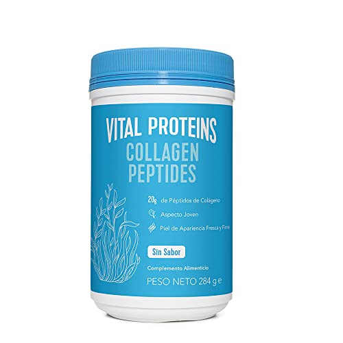 Vital Proteins Colageno en Polvo, Collagen Peptides Criados en Pastos, Colágeno Hidrolizado sin Sabor Ideal para Dietas Paleo, Cetogénica, Whole30, sin Glúten, 284g