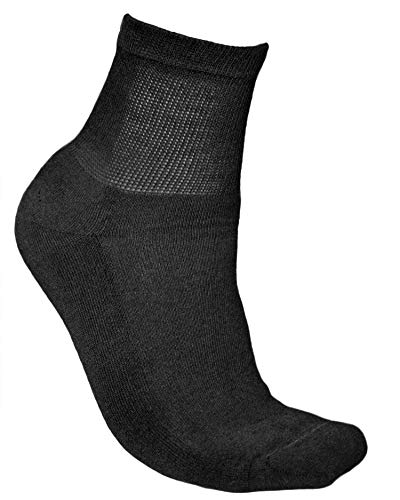 vitsocks Calcetines Anchos Acolchados Diabéticos Hombre (3 PARES) Pies Cansados Doloridos, negro, 39-41