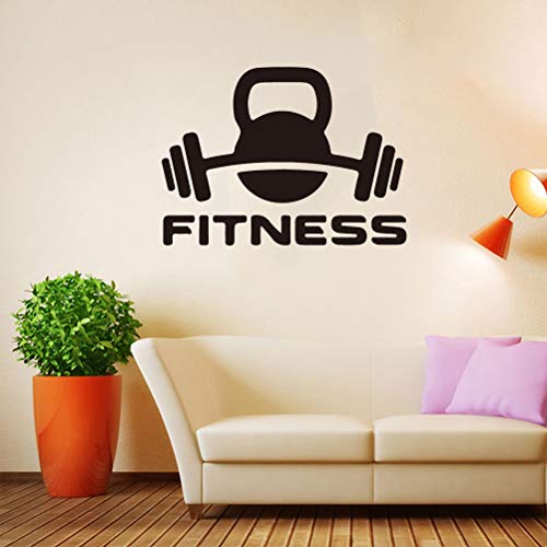 VOSAREA Fitness Wall Decal Workout Gym Vinilo Pegatinas Estilo de Vida Saludable Home Decor Wall Art Murales Tatuajes de Pared