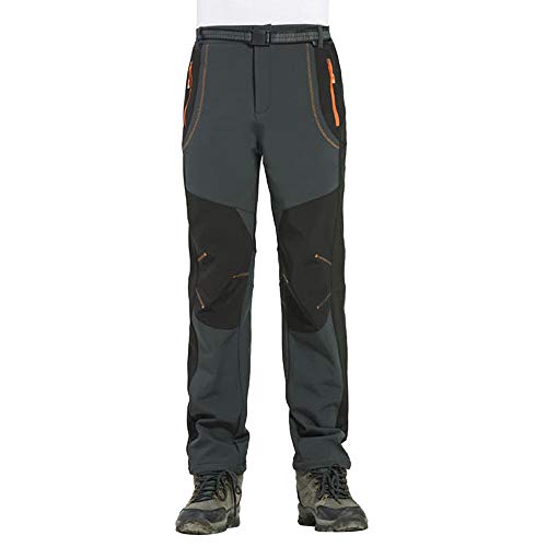 VPASS Pantalones para Hombre,Pantalones de Trekking Softshell Pantalones Impermeables Resistente Pantalones de Escalada Trabajo Pantalones Trabajo Pantalones Jogging Pants