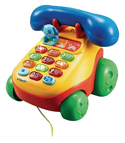 VTech Teléfono interactivo infantil con luz y voz, multicolor (3480-068422)