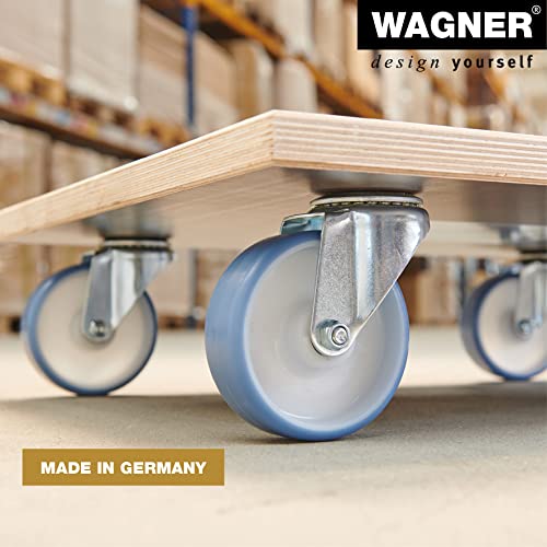 Wagner Plataforma de Carga MM 1145 - 59 x 49 cm - para Electrodomésticos y Muebles, 500 kg de Capacidad de Carga, Agujero de Agarre, Antideslizante, Certificado FSC® - 20114501