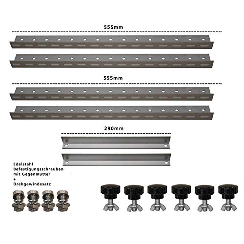 WATTSTUNDE Soporte para módulo solar de hasta 60 cm, de aluminio para pared y techo (HST5)