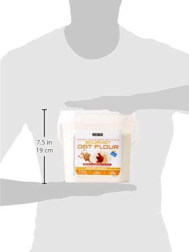 Weider Oat Gourmet. Harina de Avena Integral. Fuente de proteína con bajo contenido en azúcares. Sabor Arroz con Leche (1,9 kg)