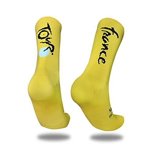 WERWER Calcetines Carta de Deportes Socks TROMPLETLE COMPRESSIÓN Pro ABOERIA Pro Competencia BICIS BICIS BICIS Hombres Socks Deportes (Color : D1 White, Size : For Adults)