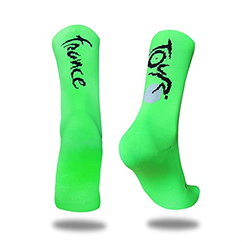 WERWER Calcetines Carta de Deportes Socks TROMPLETLE COMPRESSIÓN Pro ABOERIA Pro Competencia BICIS BICIS BICIS Hombres Socks Deportes (Color : D1 White, Size : For Adults)