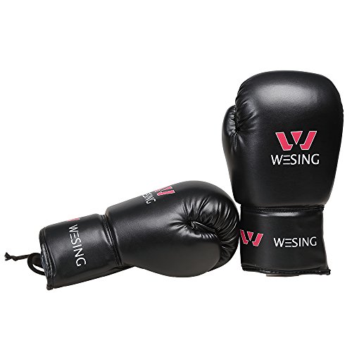 Wesing Guantes de Boxeo con Cordones Entrenamiento Boxing Fight Guantes punzonadores