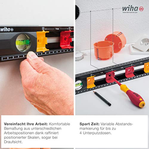 WIHA 42074 - Nivel de burbuja de aire para electricistas SB 246-91 Electrician's spirit level Ref. SB24691