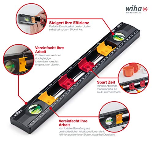 WIHA 42074 - Nivel de burbuja de aire para electricistas SB 246-91 Electrician's spirit level Ref. SB24691