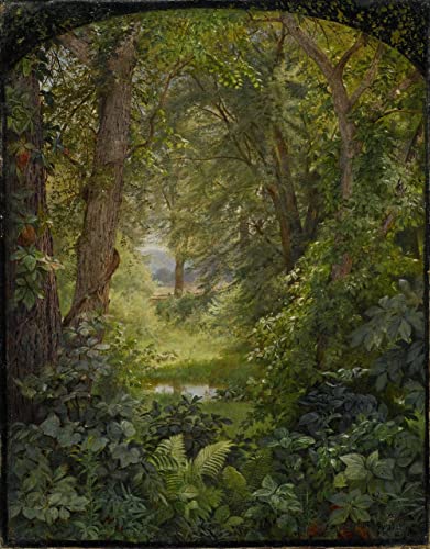 William Trost Richards Woodland Landscape 1860 b15463 A2 Canvas - Estirado, listo para colgar (20/16 inch)(51/41 cm) - Película Decoración de pared Arte Actor Actriz Regalo Anime Auto Cinema Room De