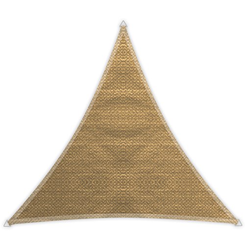 Windhager 10965 - Vela de sombra para patio (5 x 5 x 5m), color caña