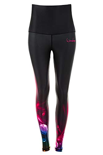 WINSHAPE Leggings funcionales para Mujer Hwl102, Estilo Slim, Mujer, Leggings, HWL102-COSMIC, Cosmic, Medium