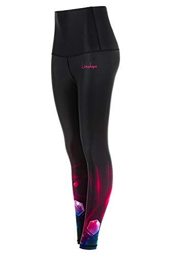 WINSHAPE Leggings funcionales para Mujer Hwl102, Estilo Slim, Mujer, Leggings, HWL102-COSMIC, Cosmic, Medium