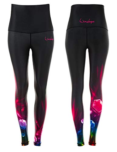 WINSHAPE Leggings funcionales para Mujer Hwl102, Estilo Slim, Mujer, Leggings, HWL102-COSMIC, Cosmic, Medium