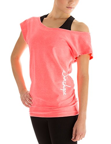 Winshape WTR12 – Camiseta para Baile y Fitness, para Mujer, Todo el año, Mujer, Color Coral neón, tamaño Small