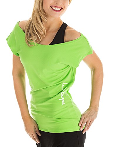 Winshape WTR12 – Camiseta para Baile y Fitness, para Mujer, Todo el año, Mujer, Color Verde Manzana, tamaño Small