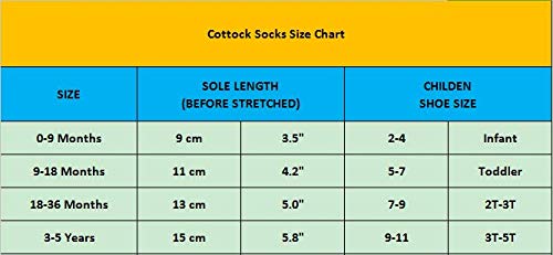 Wobon Calcetines antideslizantes con puños, algodón, 12 pares para bebé-niñas Princesa 1-3 años, 12 Pares