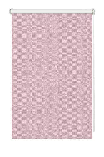 Wohnidee Estor Opaco para atornillar, Pegar o atornillar, Estor Enrollable Enrollable Opaco, Todas Las Piezas de Montaje Incluidas, Color Rosa, 45 x 150 cm (Ancho x Alto)