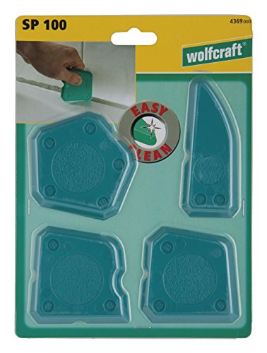 wolfcraft Juego de perfiladores de juntas SP 100, 4 piezas, 4369000, Para juntas limpias y lisas